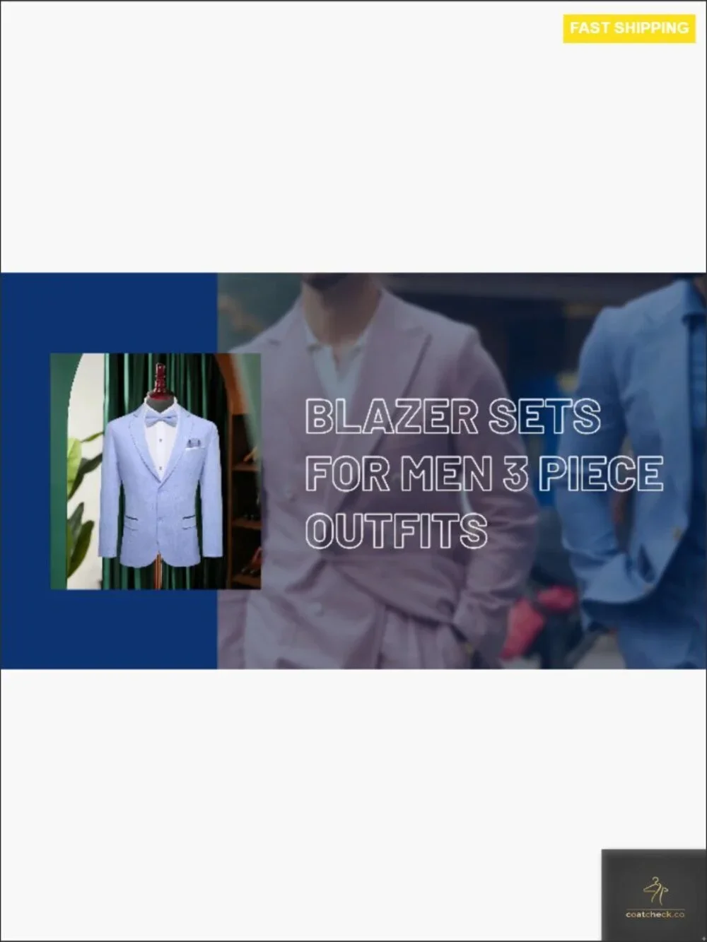 Lightweight Polyester Blazer Regular Fit Sport Coat Casual Business Wedding